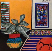 Anwar Maqsood, 24 x 24 Inch, Acrylic on Canvas, AC-AWM-124 Anwar Maqsood, 24 x 24 Inch, Acrylic on Canvas, AC-AWM-124